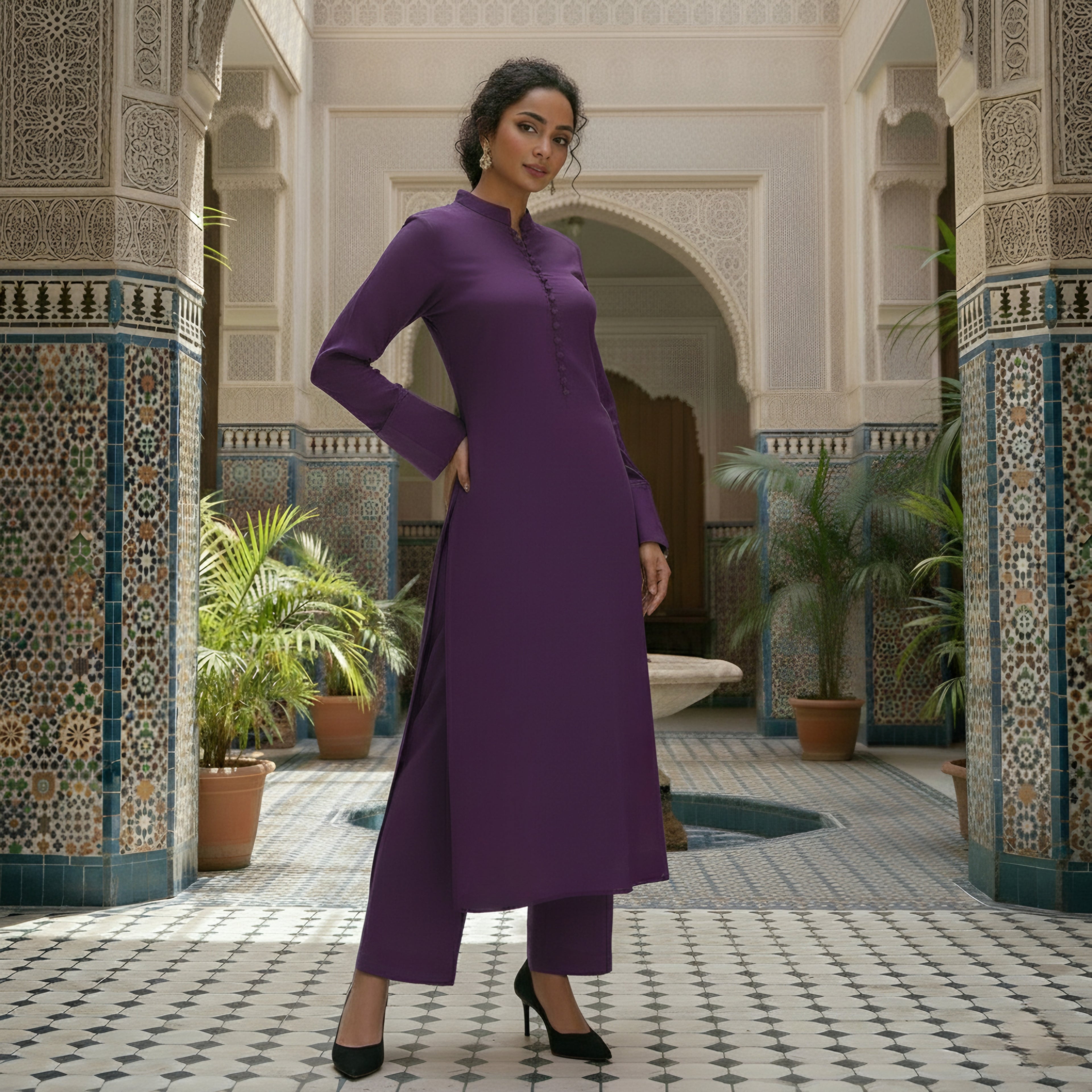 Dark Purple Ready To Wear